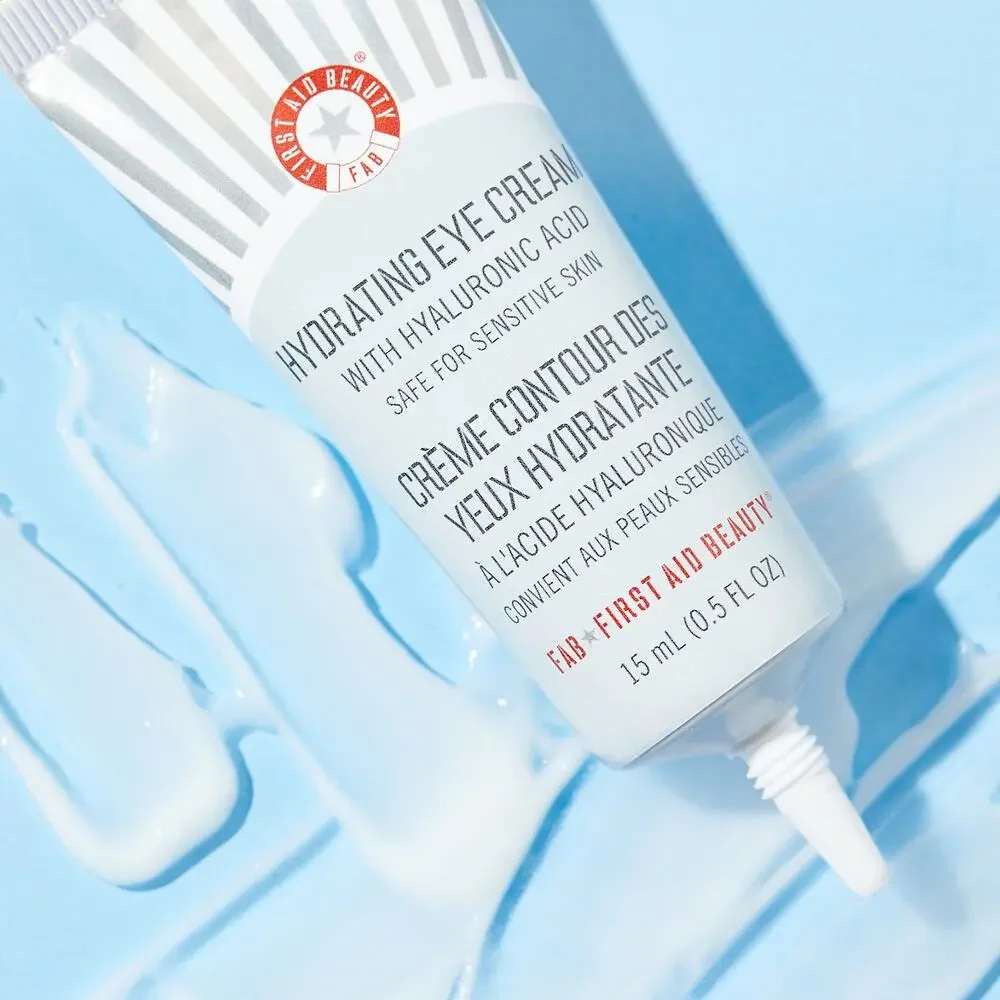 NEW First Aid Beauty Hydrating Eye Cream‎ Hyaluronic Acid Sensitive Skin 0.5oz